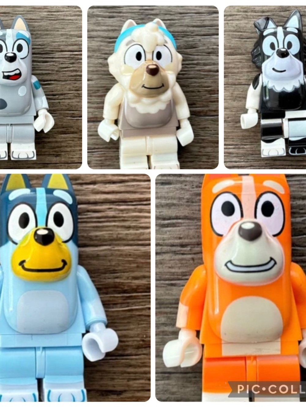 5 Bluey Minifigures